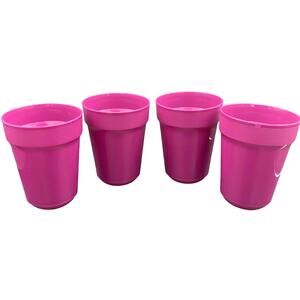 Tupperware Aloha Home Stackable 16oz / 470ml Tumbler Set of 4 Purple Apricot New